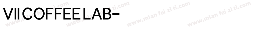 VII COFFEE LAB字体转换